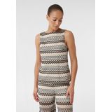 comma - T-Shirt - Mouwloos - U-halslijn - Normale Pasvorm