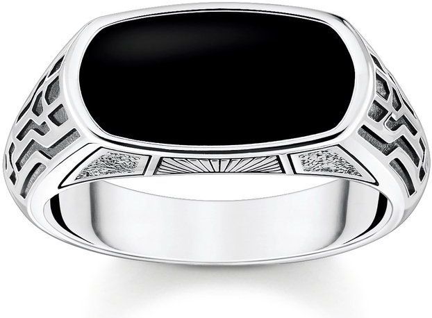Thomas Sabo - TR2429-507-11 - Ring - Zwart - 925er Zilver - Onyx