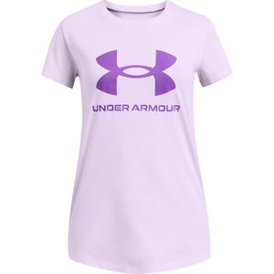 Under Armour UA G SPORTSTYLE LOGO Short Sleeve Meisjes Sportshirt - Paars2