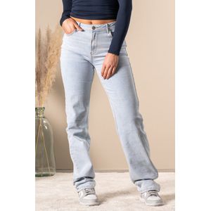DJUUK JEANS LIGHT BLUE - Dames Jeans - Straight Leg - Tall Jeans - Mid Waist - Maat 34