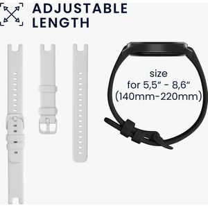 kwmobile 2x armband geschikt voor Garmin Lily Sport - Bandjes voor fitnesstracker in zwart / wit
