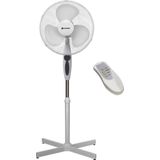 PLATINET PRSF16W Staande vloerventilator 40W oscillerend 41 cm (16 inch) met afstandsbediening wit