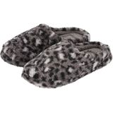 Apollo - Instap Sloffen - Donkergrijs - Luipaardprint - Pantoffels - Antislip Zool