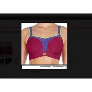 Panache sport bh met beugel - voorgevormde cups - 90FF (90i) - Raspberry