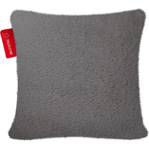 Auronic Warmtekussen - Pluche- 45x45 - Draadloos - Oplaadbaar - Elektrisch kussen - Infrarood - Groen/Grijs