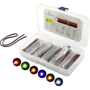 Quadrios LED-assortiment Rood, Groen, Geel, Blauw, Wit, Amber 20 mA 3.0 V