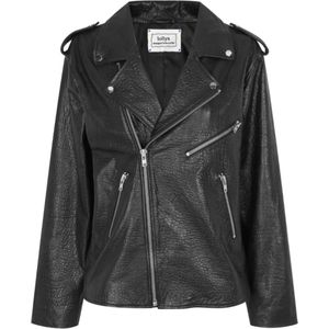 Lollys Laundry Ray - Biker - Jas - Leder - Zwart - S