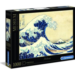 Clementoni - Puzzel - 1000 Stukjes - De grote golf van Kanagawa van Hokusai - Puzzel Voor Volwassenen - Art Collection