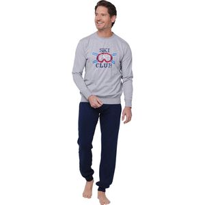 Pastunette - Aspen Ski - Pyjama - Grijs/Blauw - Katoen/Polyester