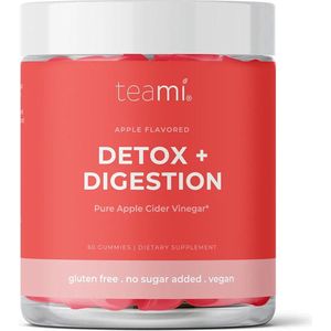 Teami Detox + Digestion Gummies - Vegan & suikervrij - Voor een goede spijsvertering