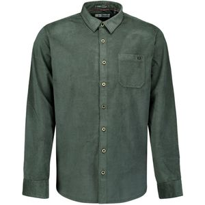 No Excess - Overhemd - Donkergroen - Fijn Herringbone