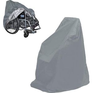 Elektrische rolstoel stofhoes - Rolstoel Beschermhoes - Universeel - Afdekhoes voor Rolstoel - Rolstoel Regenhoes , Waterdicht, Waterdichte afdekhoes, Winddicht, Waterdichte hoes voor rolstoelfiets - 115cm*75cm*130cm Grijs
