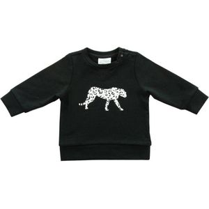 50/56 - Jollein trui Leopard black & white Maat 50/56