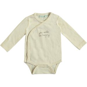 Babylook Overslag Romper - Mt. 56 - Buttercream