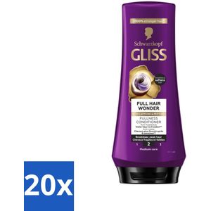 Gliss Conditioner Full Hair Wonder - 200 ml - Bulkverpakking - 20 stuks