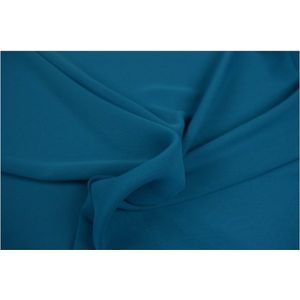 50 meter chiffon stof - Petrol - Voile - Vitrage - 150cm breed