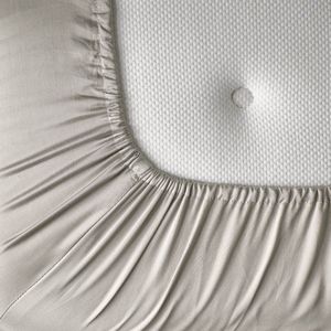 KOALA HUG Hoeslaken 100% Tencel lyocell satijn, parel beige 90x200x30 – Temperatuurregulerend | Ventilerend & Absorberend | Anti-allergie & Hypoallergeen | Frisruikend | Zacht voor huid & haar | 100% Plantaardig | Plasticvrij