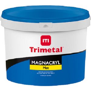 Trimetal Magnacryl Mat - Watergedragen matte muurverf voor binnnen - Kleur RAL 9010 Pure White ( gebrokenwit) - 5 L