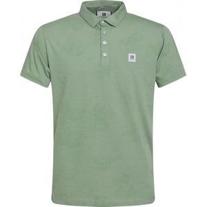 Gabbiano Poloshirt Poloshirt Met Floralprint 233540 520 Cactus Green Mannen Maat - M