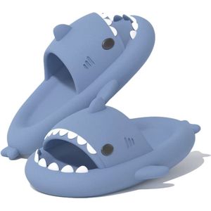 Geweo Shark Slippers - Haai Slides - Haaien Badslippers - EVA -Blauw - Maat 4142