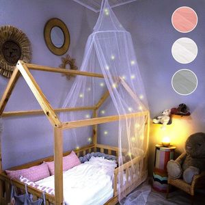 Hemelbed - Kinderkamer Baldakijn met Lichtgevende Sterren - in Geschenkdoos - Perfect voor Babybed, Kinderbed & Knuffelhoek - Meisjes & Jongens - Muggennet Babybed Hemel