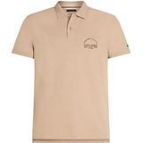 Tommy Hilfiger Archive Graphic Regular Fit Korte Mouw Poloshirt Beige S Man