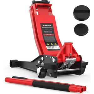 Hydraulische Krik 3T met Vlakke Hefhoogte van 75-505 mm en Rubber Pads voor Professioneel Gebruik in Garage