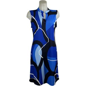 Angelle Milan – Travelkleding voor dames – Mouwloze Donkerblauwe Jurk – Ademend – Kreukherstellend – Duurzame jurk - In 5 maten - Maat S