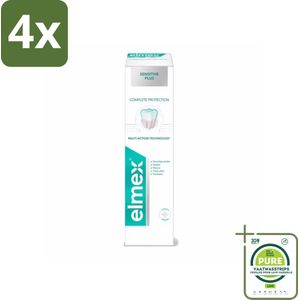 Elmex - Tandpasta - Sensitive Plus - Complete Care - 75 ml - Voordeelverpakking - 4 stuks - Tandpasta gevoelige tanden - Tandpasta glazuurherstel