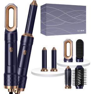 Heteluchtborstel set - 6in1 Air Styler - Haardroger met Borstel - Föhnborstel - Krulborstel - Stijlborstel - Thermal Brush - Hair Dryer