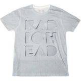 Official Radiohead - T-shirt - Grijs - Unisex - 100% Gekamd Biologisch Katoen