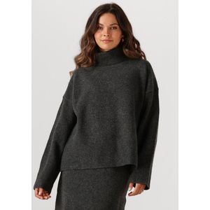Notre-V - NV-GWENDA - Gebreide Trui - Donkergrijs - Dames
