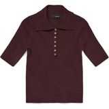 VERO MODA - VMMARINA 2/4 POLONECK PULLOVER - Dames - Polo's