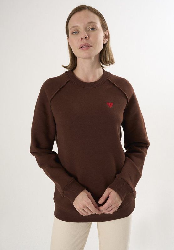 Felix Hardy Sweatshirt  bruin / rood