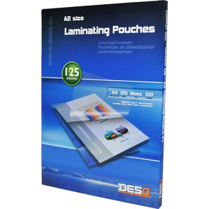 DESQ® Lamineerhoes | A2 | 125 micron |Glanzend | 100 stuks | 426 x 600 mm |Premium | 71123