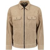 No Excess Overshirt zipper corduroy coord sand