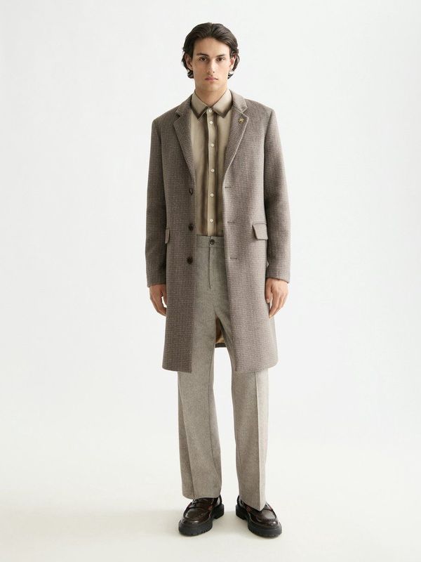 Scotch & Soda - CLASSIC - Tussenjas - Donkerbeige / Grijs / Wit