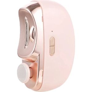 Professionele Elektrische Nagelknipper met Nagelvijl - Roze - 2 in 1 - Nagelverzorging - Waterbestendig - Manicureset - LED Licht