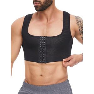Mouwloos Borst Binder voor Heren - Compressie Korset en Figuurvormend Body Shaper Vest