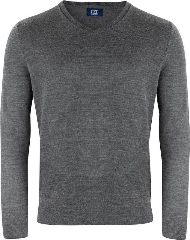 Cutter & Buck Vernon V-neck Heren 355432 - Antraciet Melange - S