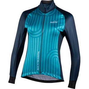Nalini - NEW STRADA LADY JKT - Fietsjack - Turquoise - Zwart - Winddicht Warm Wielrenjack