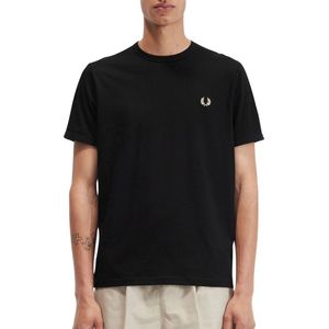 Fred Perry - T-Shirt Zwart M3519 - Heren - Maat XL - Modern-fit