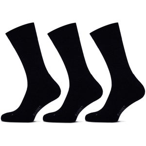 Basset Merinowollen Sokken - Casual - 3 paar - Marine - Dames en Heren - Merino Wol - Maat 39/42