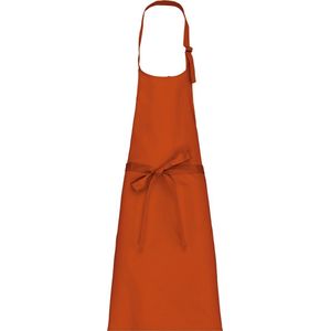 Schort/Tuniek/Werkblouse Unisex One Size Kariban Burnt Orange 35% Katoen, 65% Polyester