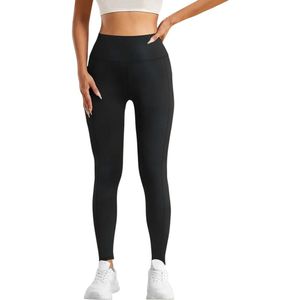SOFTFLEX Zachte Sportlegging met Zakken - Dames Pocket Legging - Super Soft - Sportbroek - Sportlegging - Legging - met zakken - Comfortabel - Zwart - Maat XL