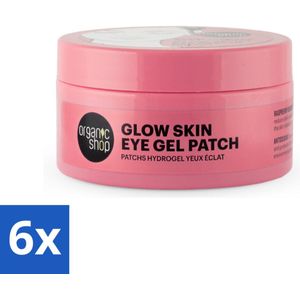 Organic Shop - Eye Gel Patch Berry Iced Tea & Antioxidant - Kalmerend en Hydraterend - 60 Patches - Voordeelverpakking - 6 stuks