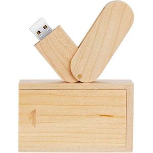 Hout twister usb stick in hout doos 64GB
