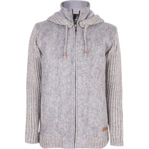 Gebreid Wollen Heren/Uni Vest van Schapenwol met Katoenen Voering en afneembare capuchon - SHAKALOHA - M Baseball ZH Grey S