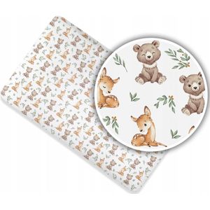 Hoeslaken Katoen 140x70cm met Elastiek - Beer & Hert