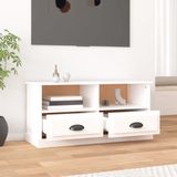 The Living Store TV-meubel Basic - wit - 93 x 35.5 x 45 cm